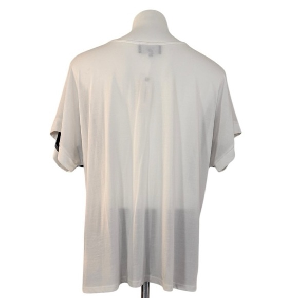 ANTHROPOLOGIE COS Square Neck Two Color Short Sleeve Top Size L NEW - Picture 4 of 7